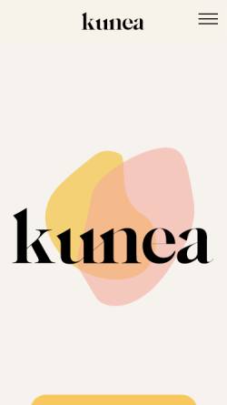 Vorschau der mobilen Webseite kunea.de, kunea design