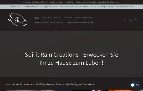 Vorschau von spiritraincreations.de, Spirit Rain Creations
