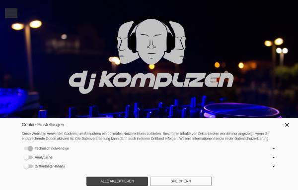 Vorschau von www.dj-komplizen.de, DJ-Komplizen