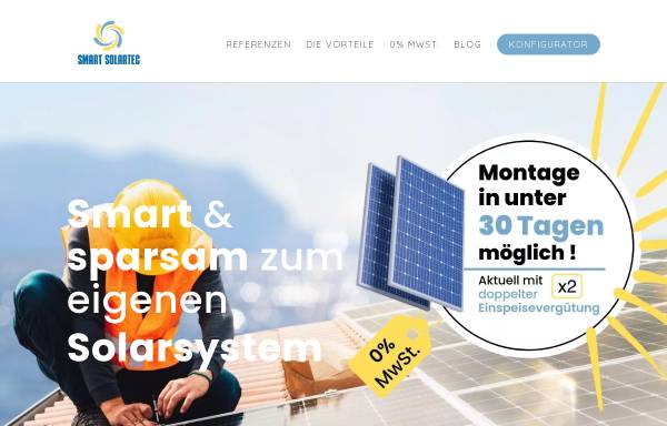 Vorschau von mein-solarsystem.de, Smart Solar & Technik Vertriebs GmbH