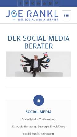 Vorschau der mobilen Webseite www.dersocialmediaberater.de, Der Social Media Berater