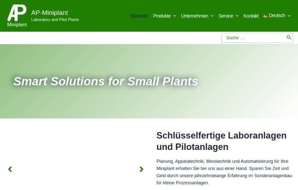 Vorschau von www.miniplant.de, AP-Miniplant GmbH & Co. KG