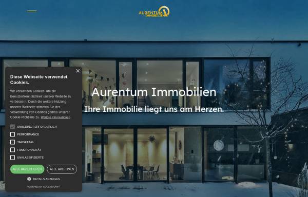 Vorschau von www.aurentum-immobilien.de, Aurentum GmbH