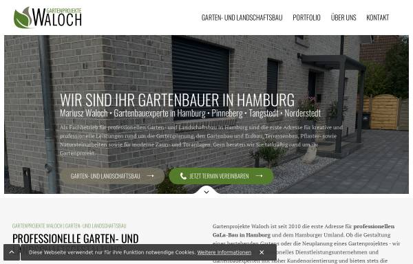 Vorschau von www.waloch.de, Gartenprojekte Waloch