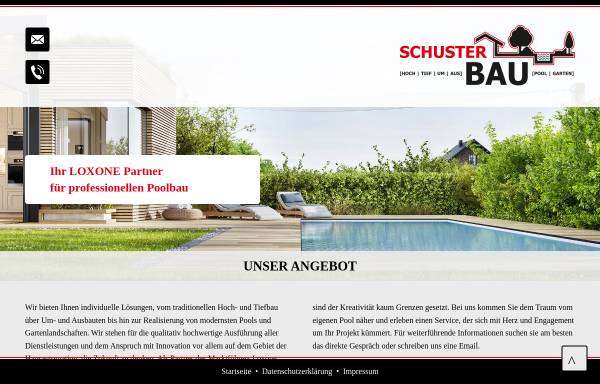 Vorschau von schusterbau.com, Schuster Bau - Inh. Jens Schuster
