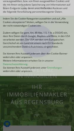 Vorschau der mobilen Webseite www.scheiter-immobilien.de, SCHEITER IMMOBILIEN GmbH