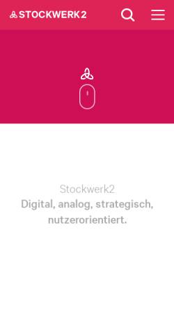 Vorschau der mobilen Webseite www.stockwerk2.de, Stockwerk2