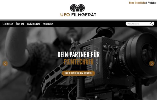 Vorschau von www.ufo-filmgeraet.de, UFO Filmgerät GmbH