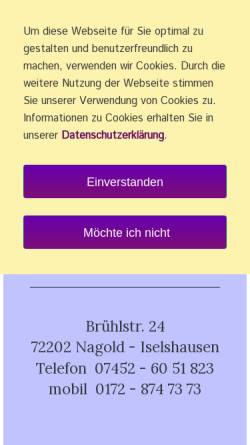 Vorschau der mobilen Webseite www.stillpunkt.de, Praxis D. Th. Hoffmann