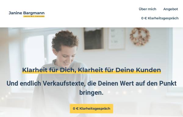 Vorschau von janinebargmann.de, Website-Texterin