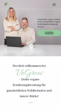 Vorschau der mobilen Webseite ve-grow.de, VeGrow - Koch & Schellig GbR