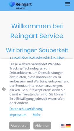 Vorschau der mobilen Webseite www.reingart-service.de, Reingart Service
