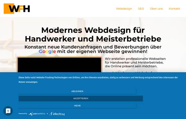 Vorschau von webdesign-fuer-handwerker.net, WHF - Webdesign für Handwerker