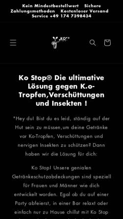 Vorschau der mobilen Webseite www.ko-stop.de, Ko Stop