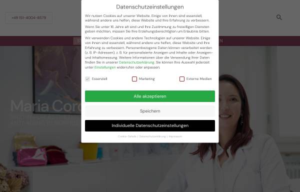 Vorschau von faltenunterspritzungnuernberg.de, María Cordova - Alma Medical Aesthetics