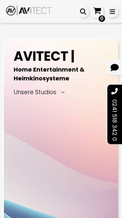 Vorschau der mobilen Webseite avitect.de, AVITECT GmbH