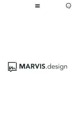 Vorschau der mobilen Webseite marvis.design, MARVIS.design