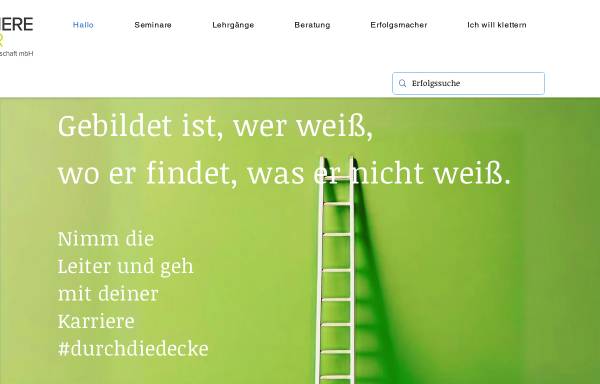 Vorschau von www.durch-die-decke.de, Karriereleiter Bildungs- & Beratungsgesellschaft mbH