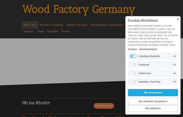 Vorschau von www.woodfactorygermany.de, Wood Factory Germany