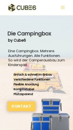 Vorschau der mobilen Webseite www.cube6.de, CUBE6