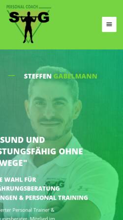 Vorschau der mobilen Webseite sg-personal-coach.de, Personal Coach Steffen Gabelmann