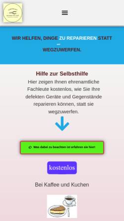 Vorschau der mobilen Webseite www.wertstatt-reparaturcafe.de, Wertstatt-Reparaturcafe