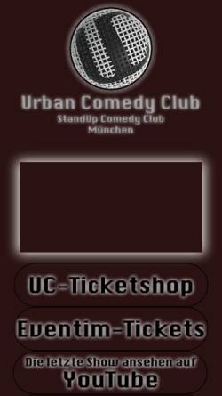 Vorschau der mobilen Webseite www.urbancomedy.de, Urban Comedy Club
