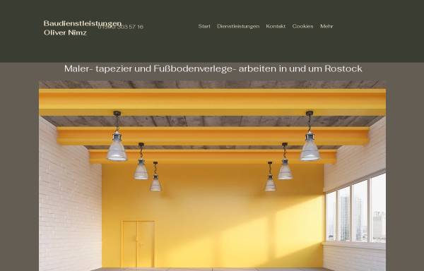 Vorschau von maler-bodenleger-rostock.de, Baudienstleistungen Oliver Nimz