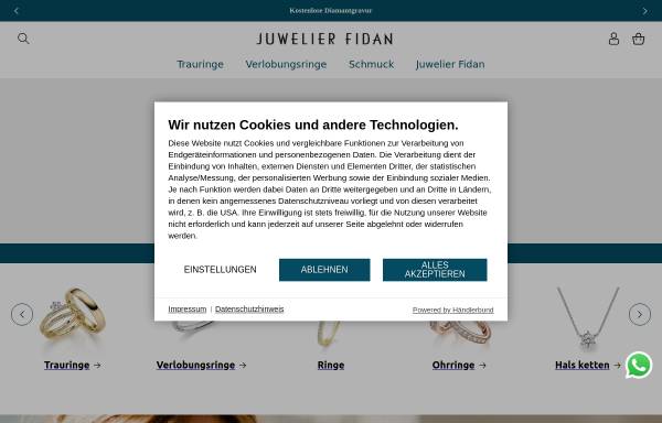Vorschau von juwelier-fidan-reinickendorf.de, Juwelier Fidan