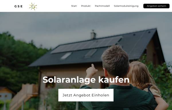 Vorschau von www.gse-greensolarenergy.de, GSE Green Solar Energy GmbH