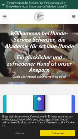 Vorschau der mobilen Webseite www.hundeschule.me, Hunde-Service Schenzer
