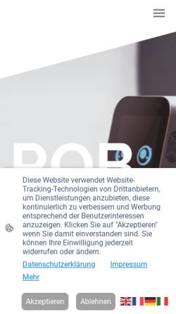 Vorschau der mobilen Webseite www.servicebot.solutions, SERVICEBOT.SOLUTIONS SBS GmbH