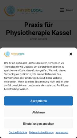 Vorschau der mobilen Webseite www.physiolocal.de, Physiolocal
