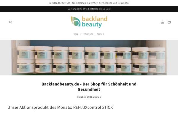 Vorschau von backlandbeauty.de, Backlandbeauty