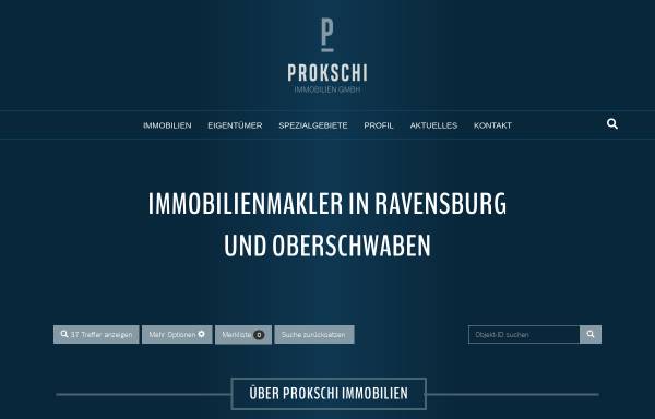 Vorschau von www.prokschi-immobilien.de, PROKSCHI IMMOBILIEN GMBH