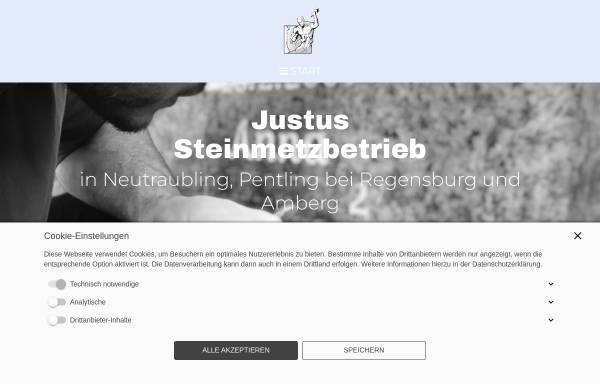 Vorschau von www.steinmetz-regensburg.de, Justus Steinmetzbetrieb