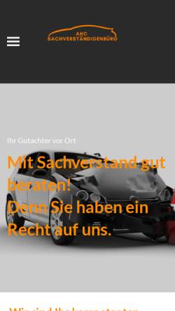 Vorschau der mobilen Webseite www.ahc-sv.de, AHC Sachverständigenbüro