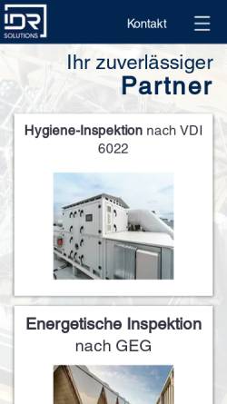 Vorschau der mobilen Webseite www.idr-solutions.de, IDR-Solutions GmbH