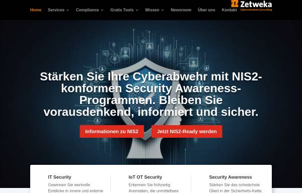 Vorschau von www.cybersicherheit.consulting, Zetweka Cybersicherheit Consulting