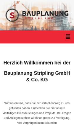 Vorschau der mobilen Webseite bpstripling.de, Stripling GmbH & Co. KG