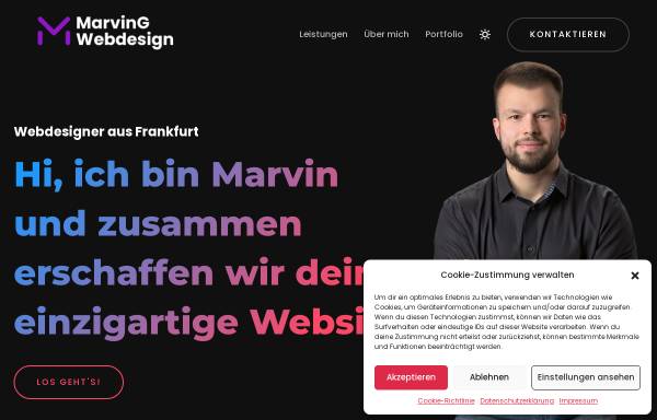Vorschau von marving-webdesign.de, MarvinG Webdesign