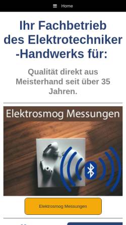 Vorschau der mobilen Webseite sauter-weissenhorn.de, Elektrosmog - Sauter