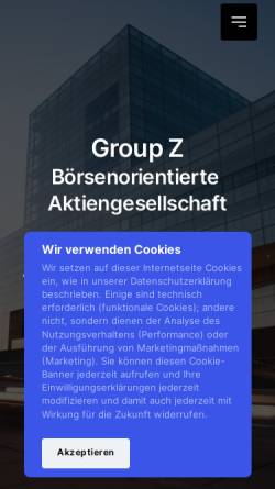 Vorschau der mobilen Webseite group-z.onepage.me, Group Z GmbH