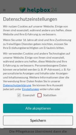 Vorschau der mobilen Webseite helpbox24.de, Helpbox24