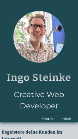 Vorschau der mobilen Webseite www.ingo-steinke.de, Ingo Steinke