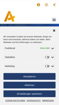 Vorschau der mobilen Webseite aplus-it.de, A+ GmbH