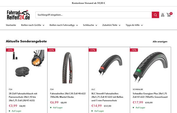 Vorschau von fahrrad-reifen24.de, Fahrrad-Reifen24.de - Schmid Müller E-Commerce GmbH & Co. KG