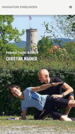 Vorschau der mobilen Webseite www.personal-trainer-bielefeld.de, Christian Wagner