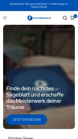 Vorschau der mobilen Webseite falkenwald.com, Falkenwald GmbH