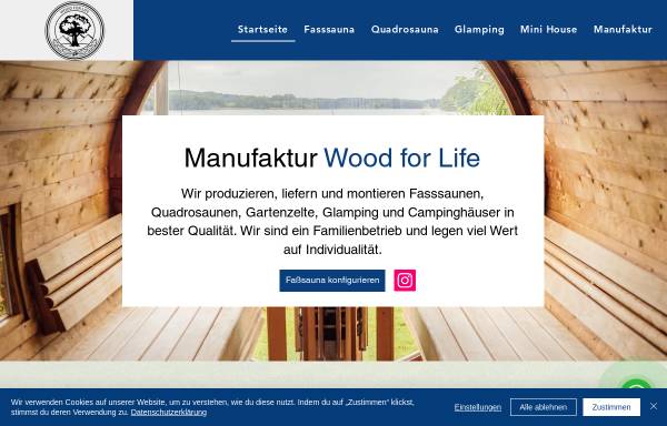 Vorschau von www.wood-for-life.com, Wood for Life